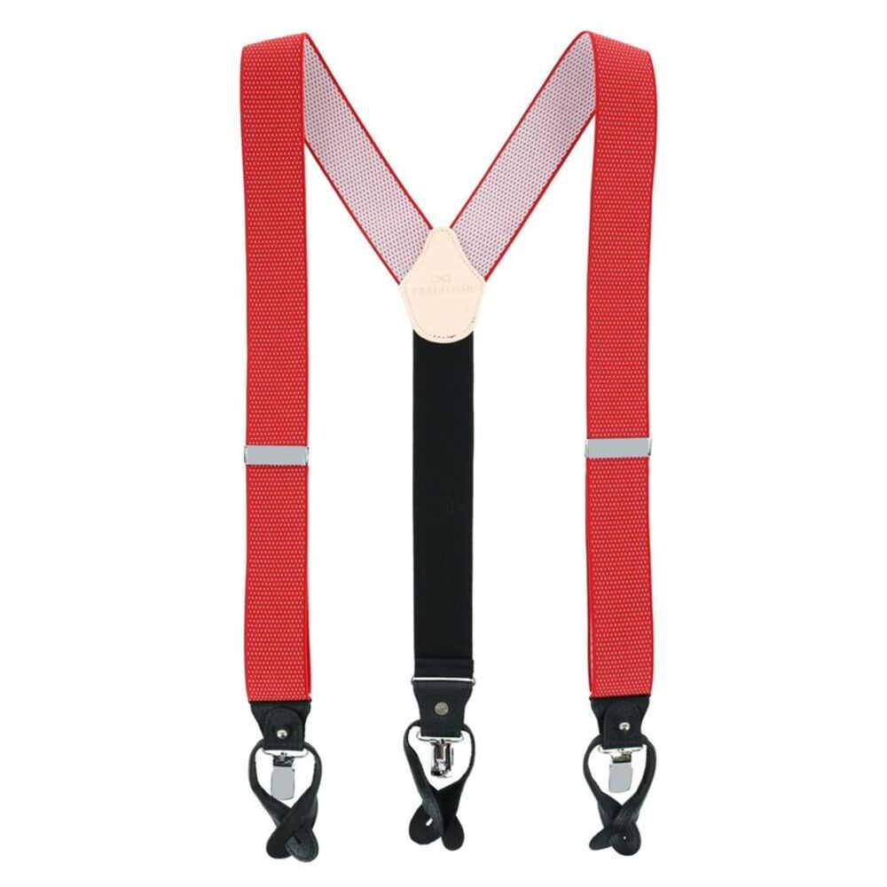 Trafalgar Men's Napier Elastic Convertible End Suspenders
